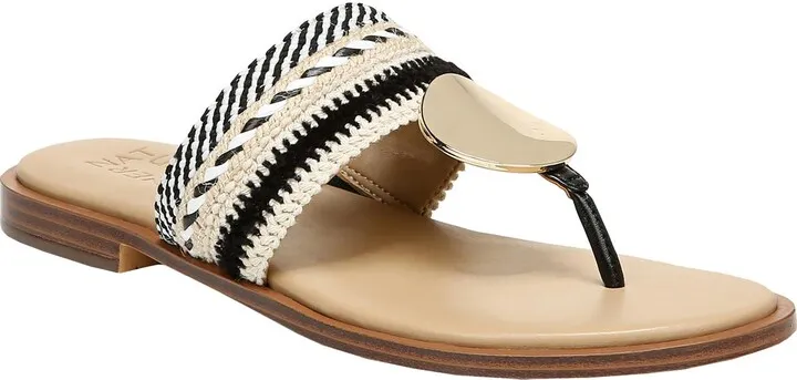 Frankie Womens Leather Thong Flip-Flops