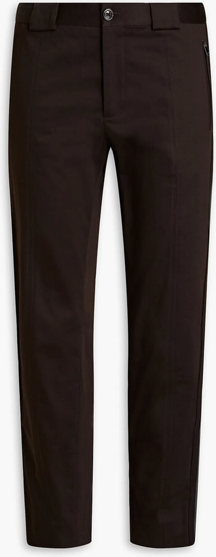 Tapered cotton-sateen pants