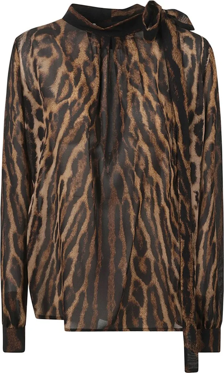 Lavaliere Long Sleeve Blouse