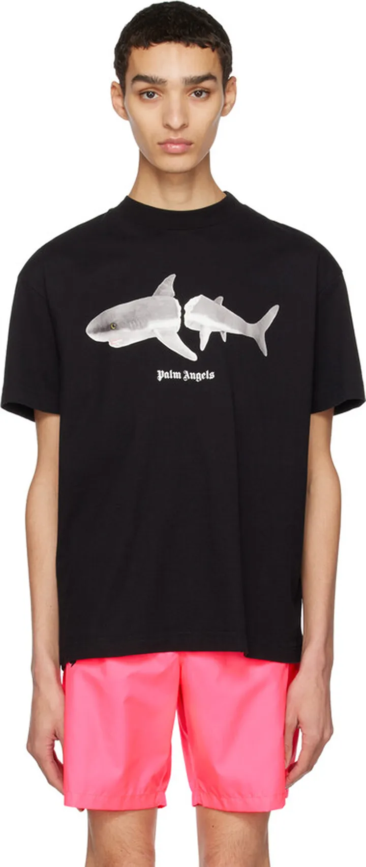Palm Angels Black Shark T-Shirt
