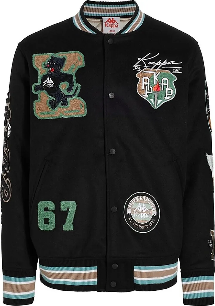 Authentic Carlton Wool & Leather Bomber Jacket