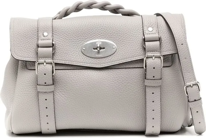 Alexa grained-leather shoulder bag