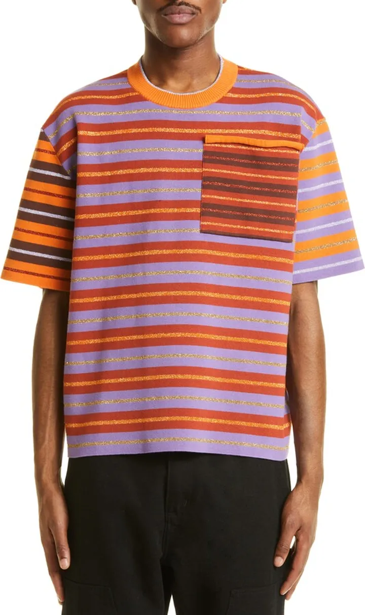 La Mailla Sao Shimmer Stripe Pocket T-Shirt