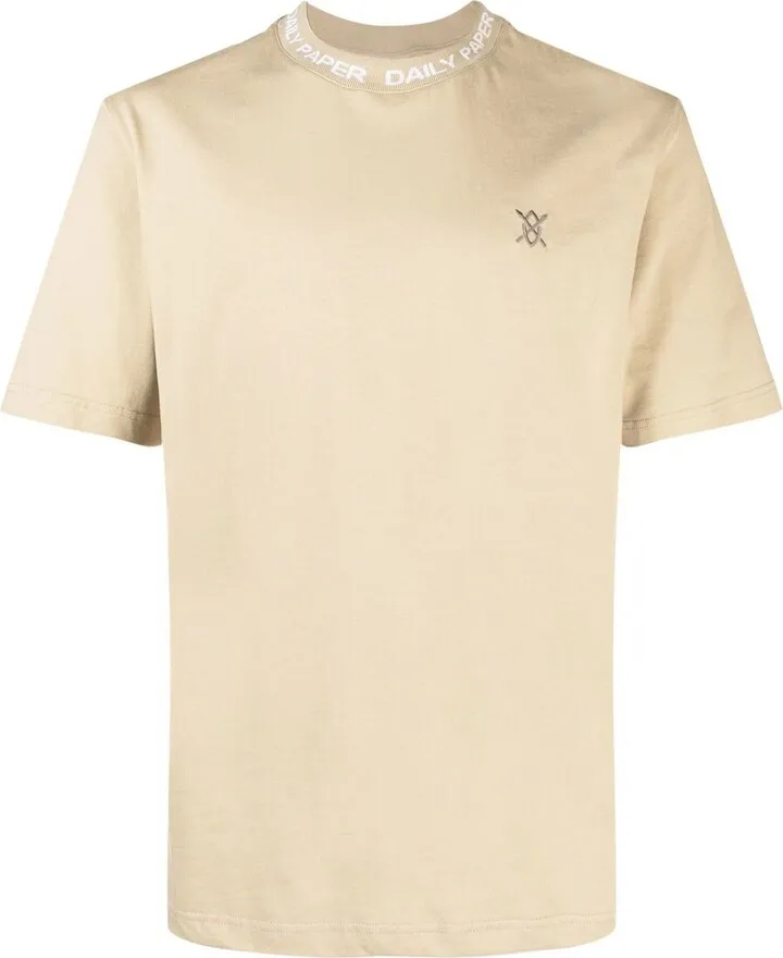 embroidered-logo T-shirt