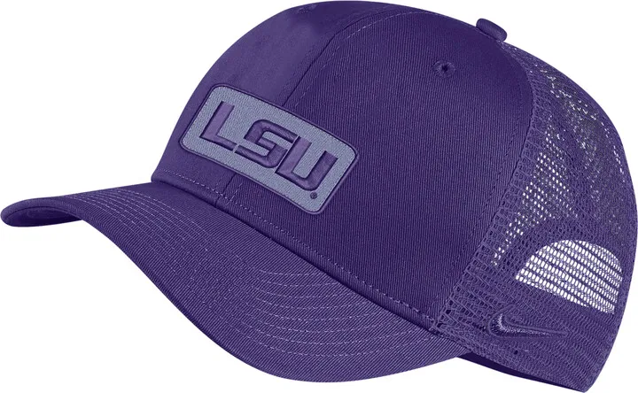 Nike Unisex College Classic99 (LSU) Adjustable Trucker Hat in Purple