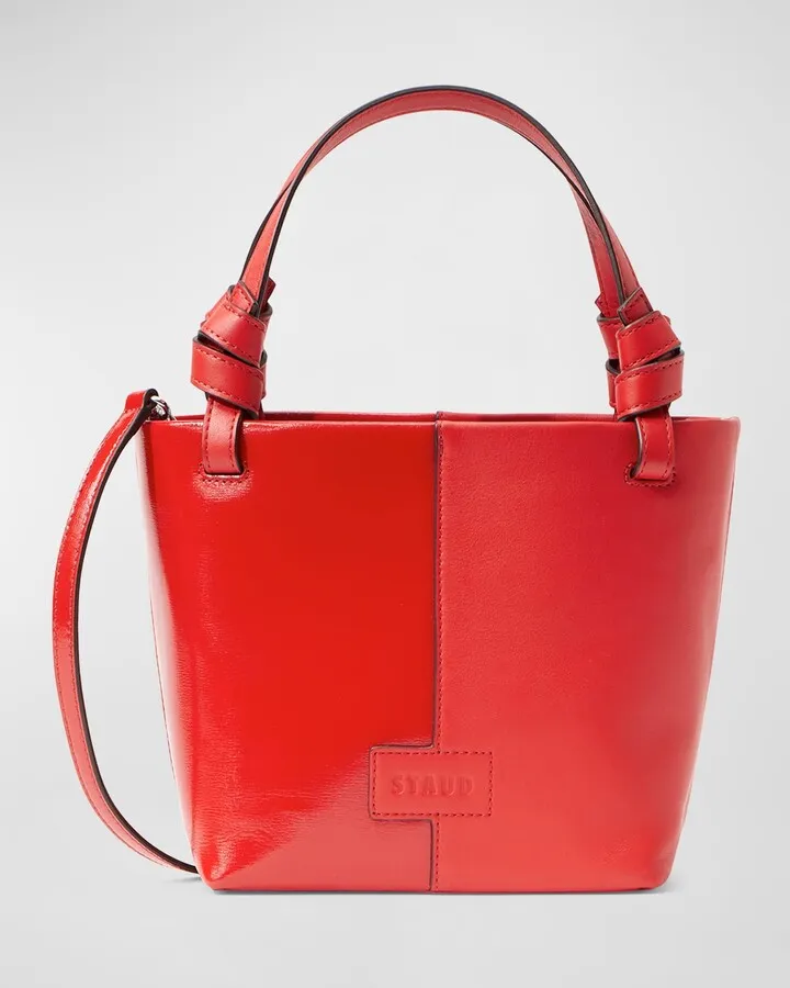 Ida Mini Glossy Leather Tote Bag