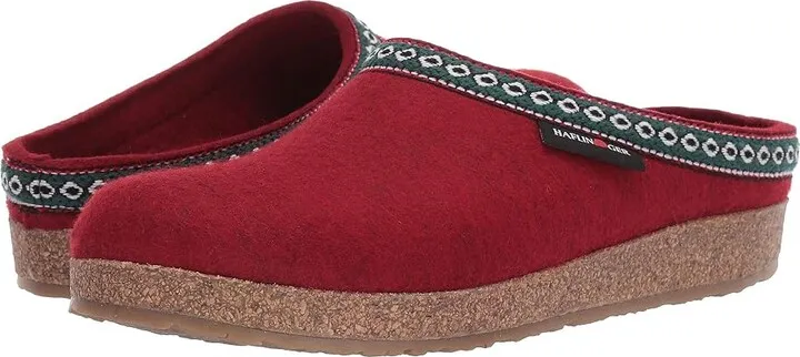Haflinger GZ Classic Grizzly (Red) Women's Clog Shoes