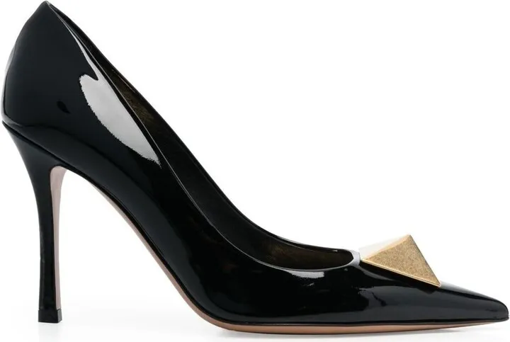 One Stud 100Mm Pointed-Toe Pumps