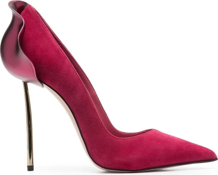 Petalo 120mm suede pumps
