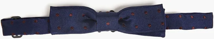 Polka-dot silk-jacquard bow tie