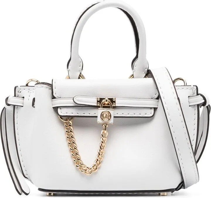 Chain-Detail Leather Mini Bag