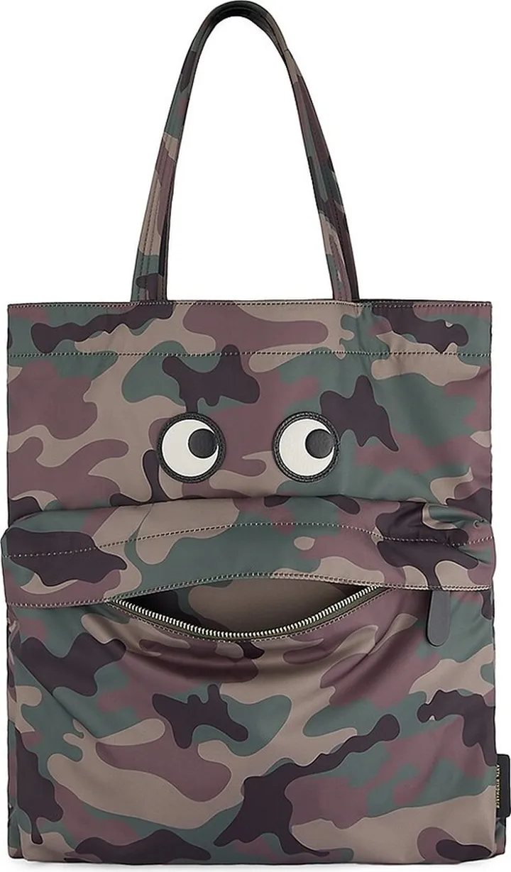 Camo-Print Eyes Tote