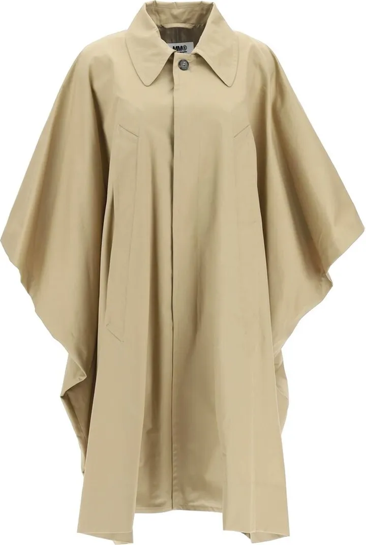 Mm6 Maison Margiela Gabardine Trench Cape