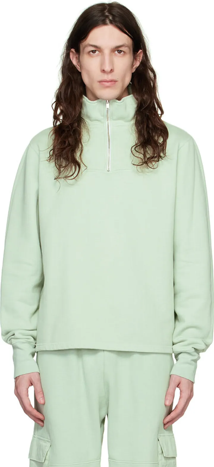 Les Tien Green Heavyweight Yacht Sweater