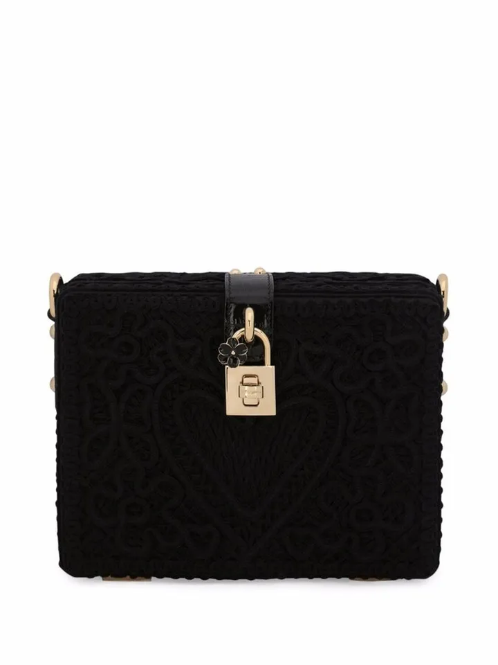Dolce Box embroidered shoulder bag