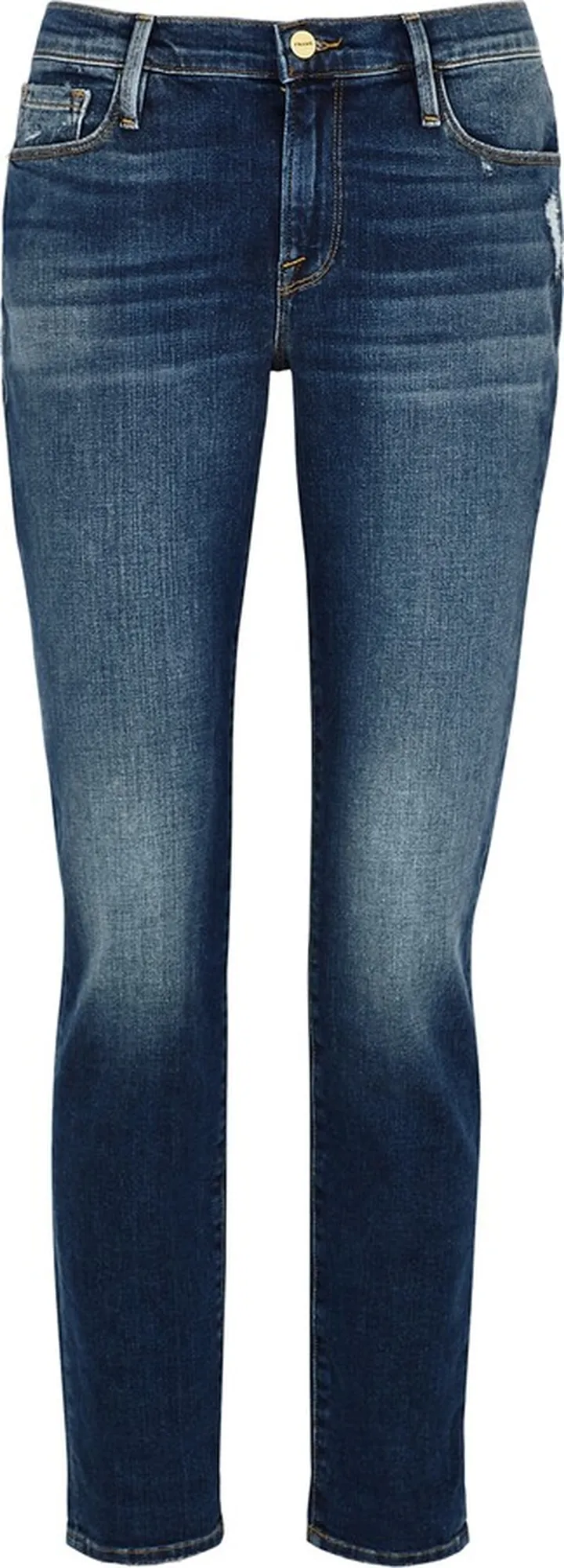 Frame Le Garcon Blue Slim Boyfriend Jeans