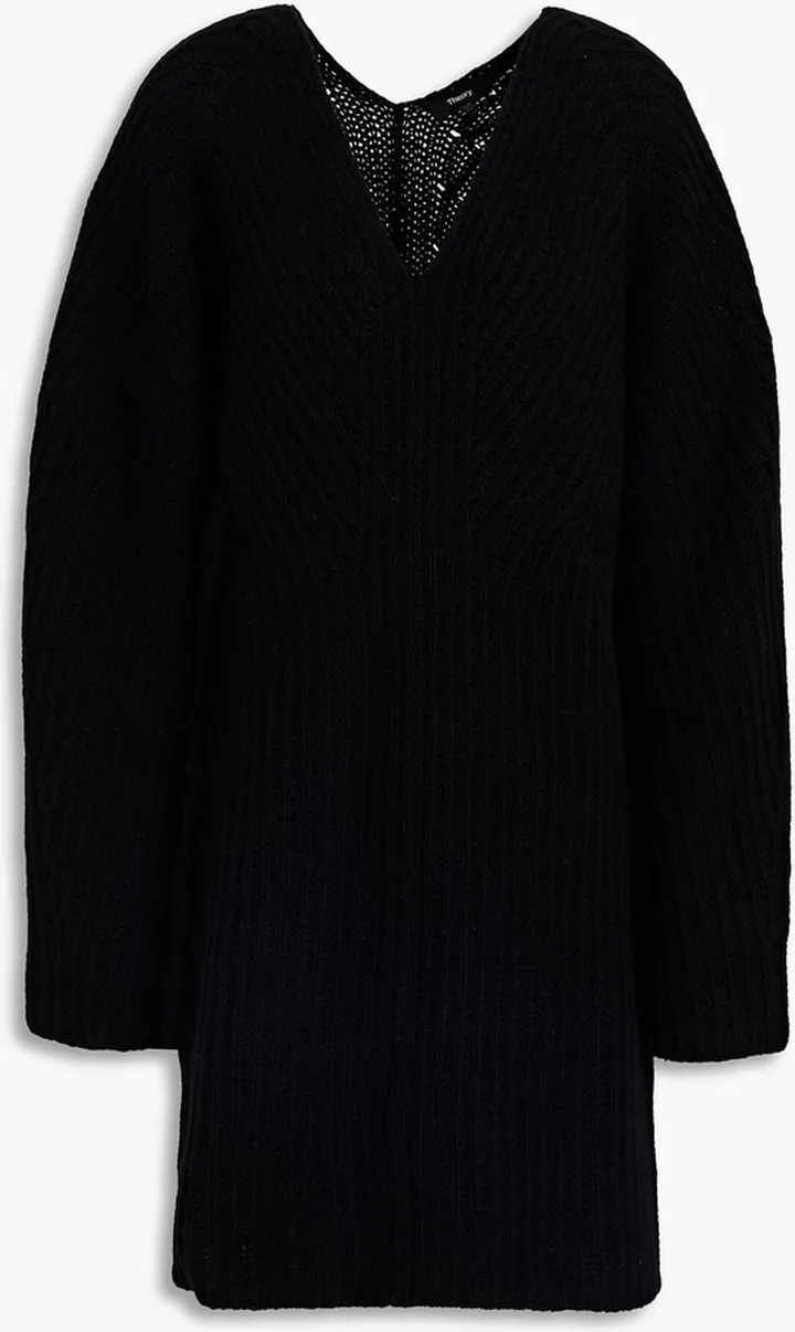 Wool and cashmere-blend mini dress