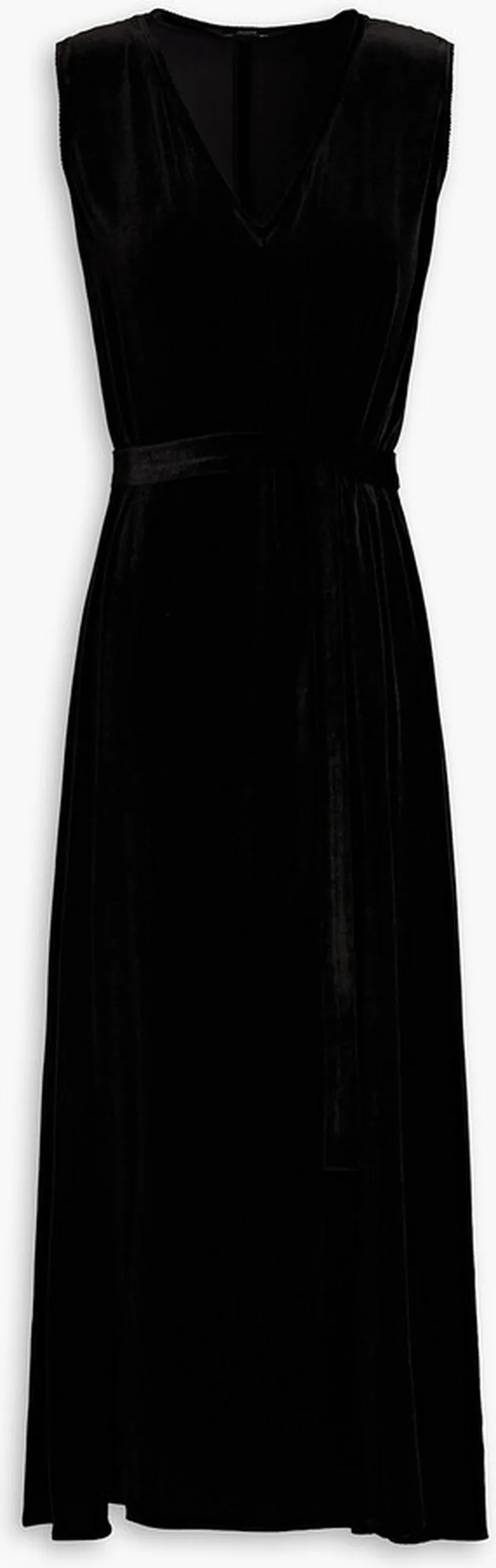 Dorsay velvet midi dress