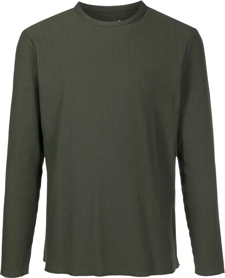 ribbed long-sleeved T-Shirt