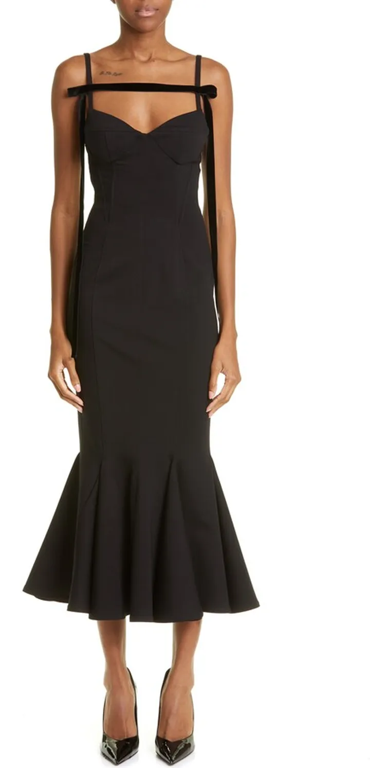 Beath Techno Jersey Mermaid Dress