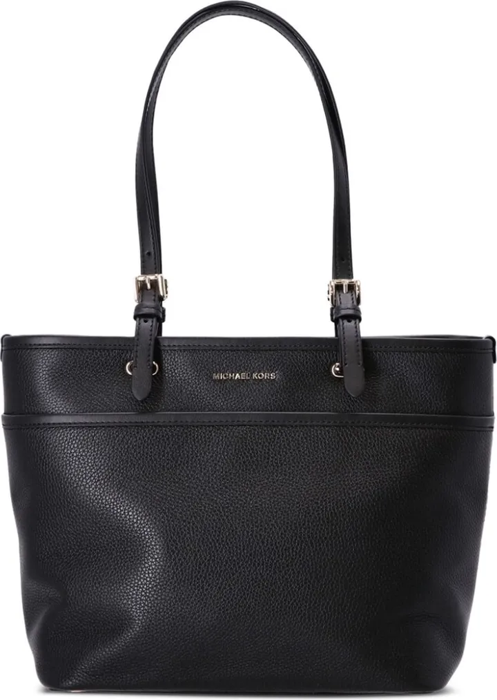 Pebbled-Texture Leather Tote Bag