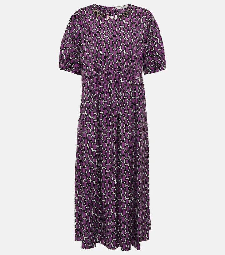 Fatoki embellished cotton midi dress