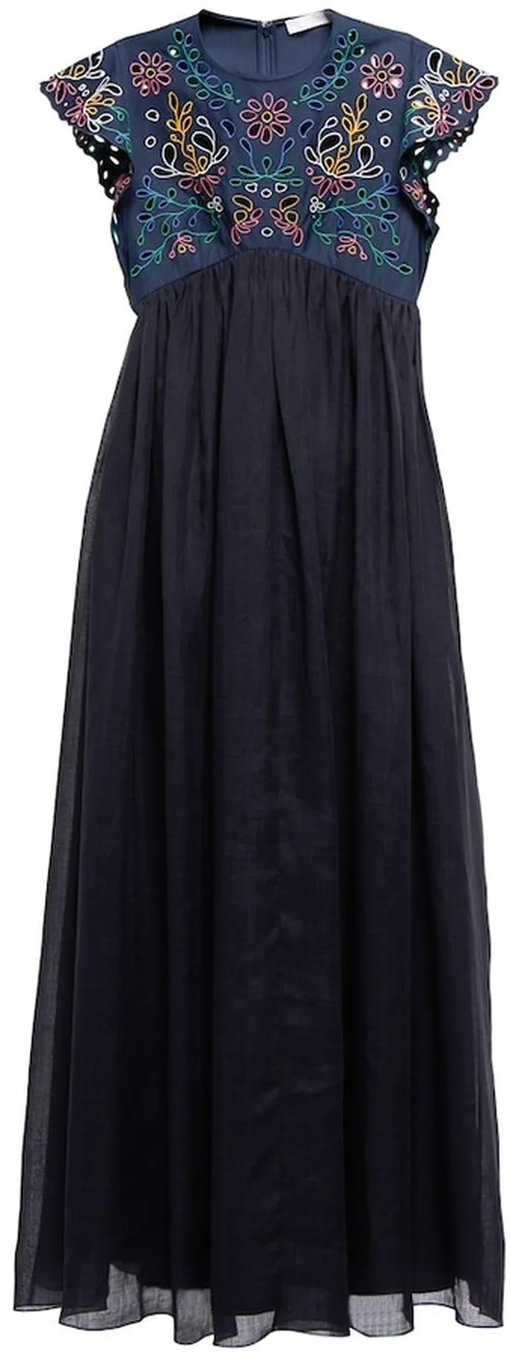 Broderie anglaise cotton maxi dress