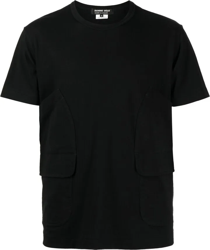 double-front-pockets cotton T-shirt