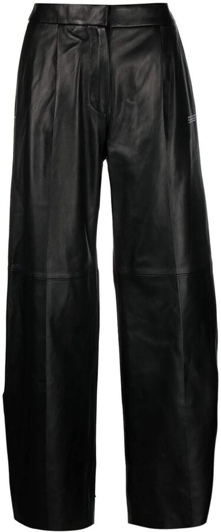 Tie-Ankle Straight-Leg Trousers