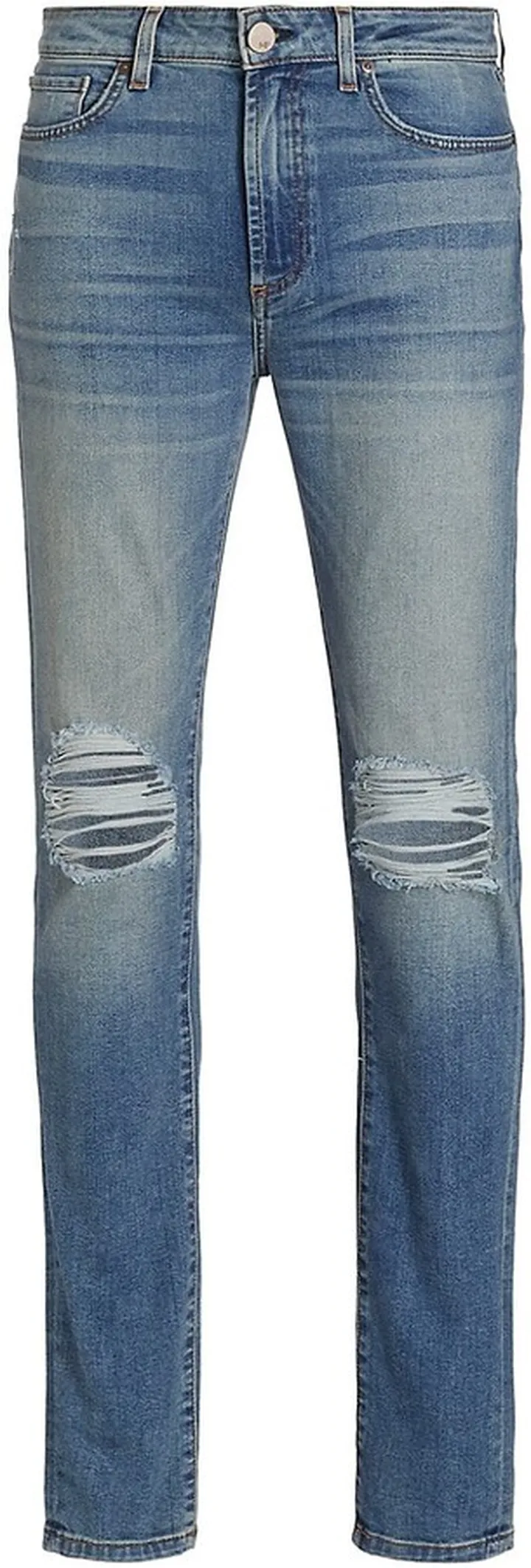 Greyson Ripped-Knee Stretch Japanese Skinny Jeans