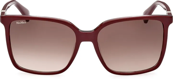 57mm Gradient Square Sunglasses