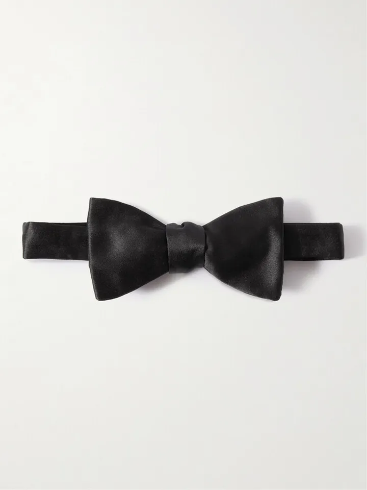 Pre-Tied Duchesse Silk-Satin Bow Tie