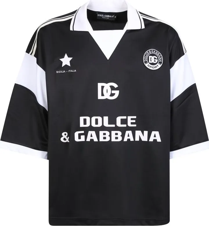 Dolce & Gabbana Logo-Printed Panelled T-Shirt