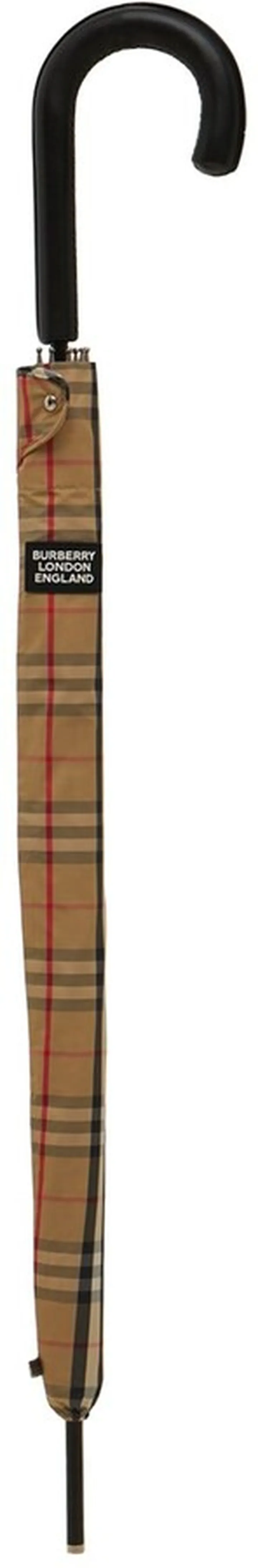 Walking Check Print Nylon Umbrella