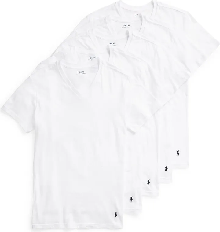 5-Pack Slim Fit V-Neck Undershirts