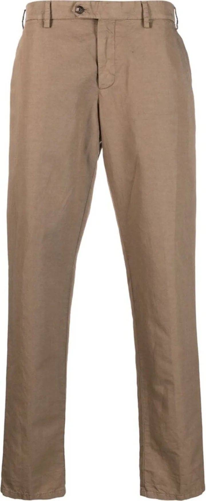 Straight-Leg Linen Trousers