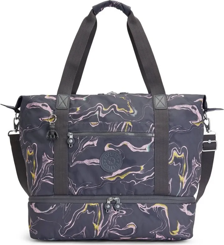Kipling Art M Weekender Printed Tote Bag Soft Marble