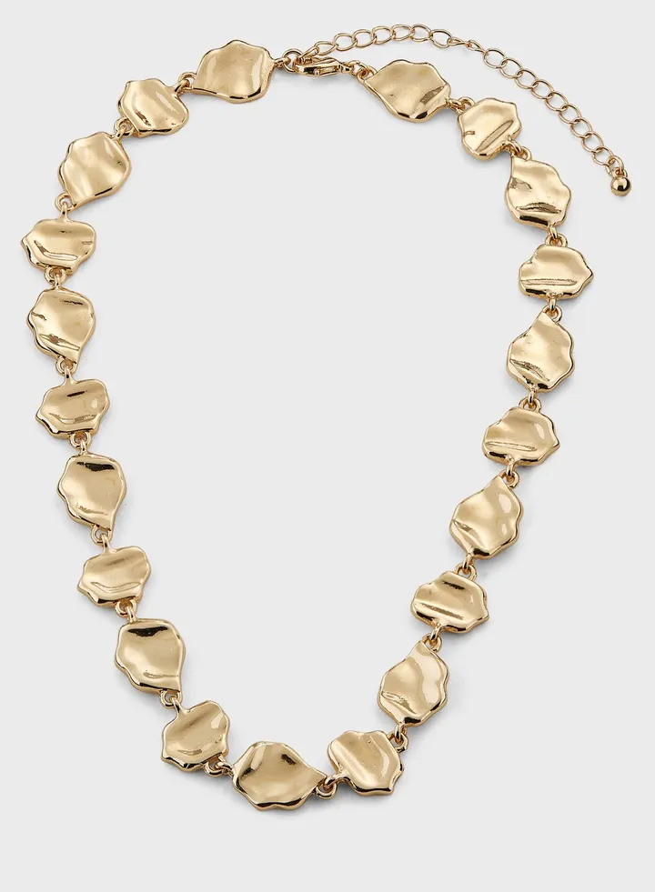 Hammered Statement Necklace