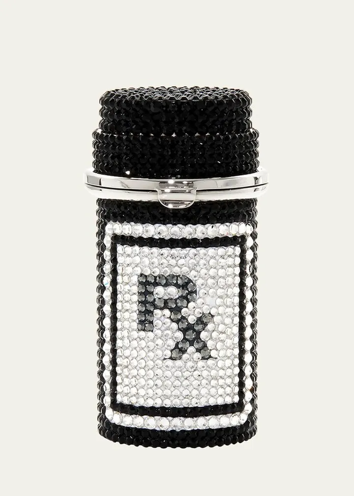 Prescription Bottle RX Crystal Pillbox