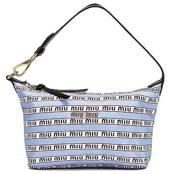 Miu Miu Logo Bag in Blue