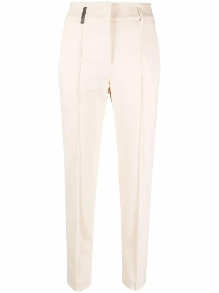 Cropped Slim-Cut Trousers