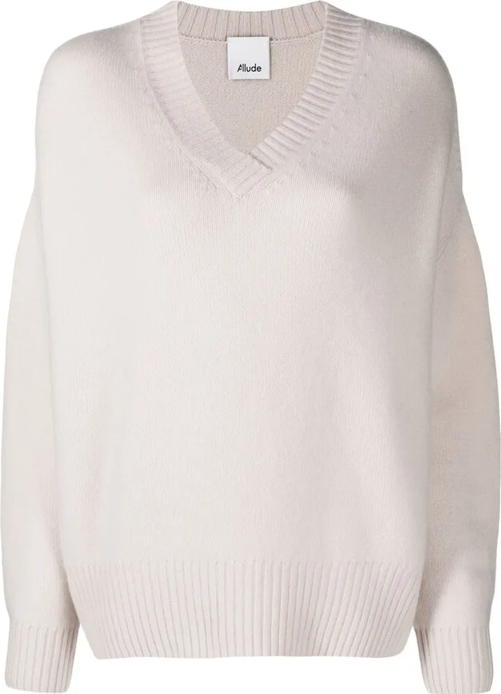 V-Neck Knitted Jumper