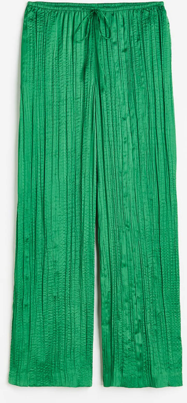 Wide-cut Pull-on Pants