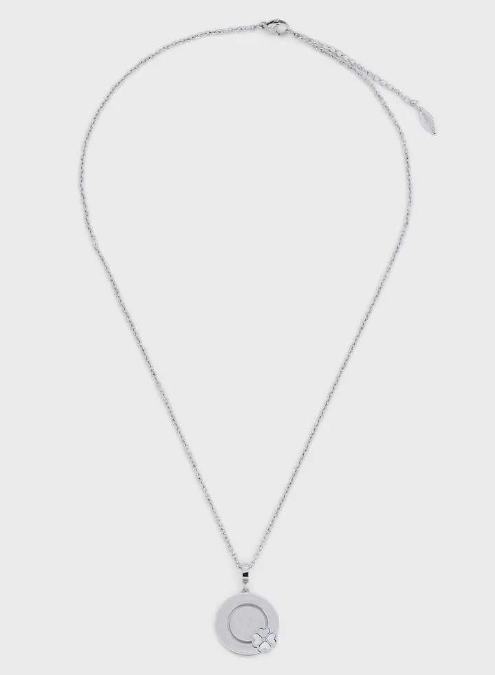 Stainless Steel Necklace With Crystals