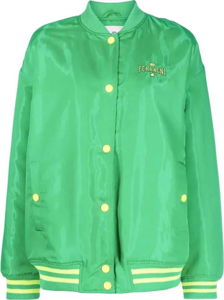Logo-Print Bomber Jacket