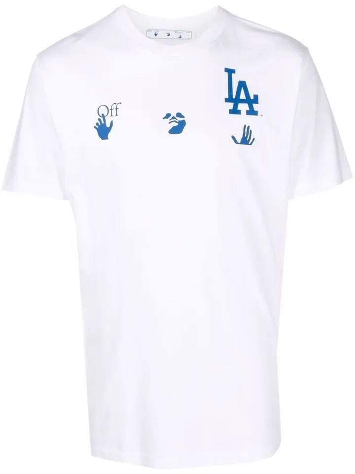 LA Dodgers logo-print T-shirt