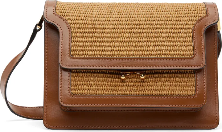 Marni Brown Medium Trunk Bag