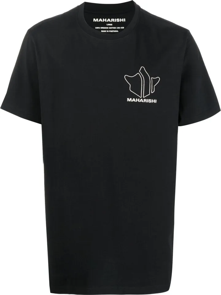 logo-print organic cotton T-shirt