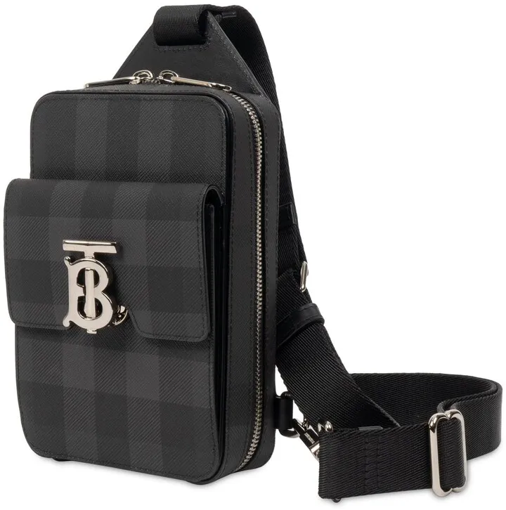 Check E-canvas crossbody bag