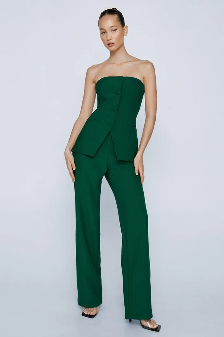 Nasty Gal Womens Tailored Straight Leg Pants